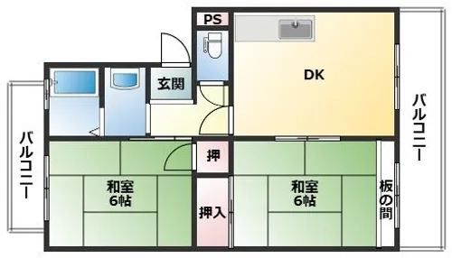 石川マンション【102号室】の間取り