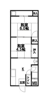 西井マンション【2階】の間取り