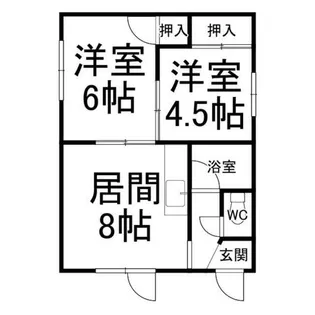 北海道帯広市西十二条南41丁目【一戸建】の間取り