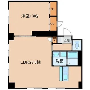 愛知県蒲郡市元町【マンション】の間取り