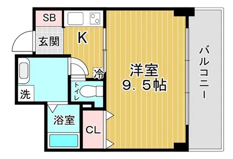大阪府大阪市都島区東野田町5丁目【マンション】の間取り