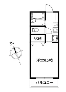 エスポワール岡田【206号室】の間取り
