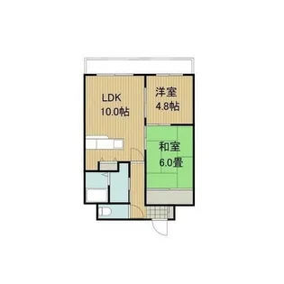 ビッグバーンズマンション北郷Ⅱ【0205号室】の間取り