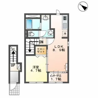 ジェダイト【2階】の間取り