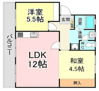 川本ビル【2階】の間取り