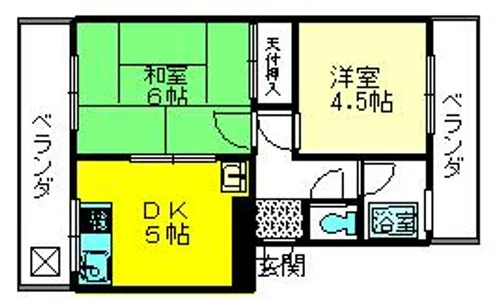 末広マンション【305号室】の間取り