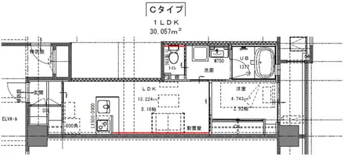 Grace Coast【403号室】の間取り