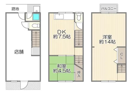 大阪府枚方市樋之上町【一戸建】の間取り