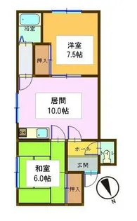 コーポラス【103号室】の間取り