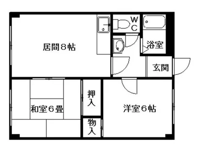 ルナハイツ北31条【203号室】の間取り