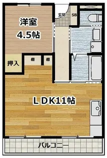 京都府京都市山科区西野様子見町【マンション】の間取り