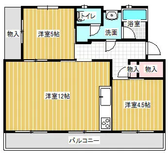 ヴィラナリー千代田【1階】の間取り