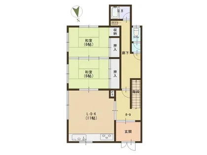 北海道小樽市緑1丁目【一戸建】の間取り