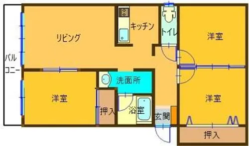 メゾンドソレイユ【1階】の間取り