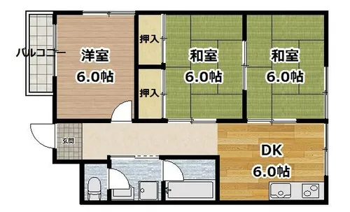 京都府京都市伏見区桃山町伊賀【マンション】の間取り