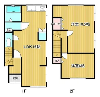 大阪府岸和田市春木大国町【テラスハウス】の間取り