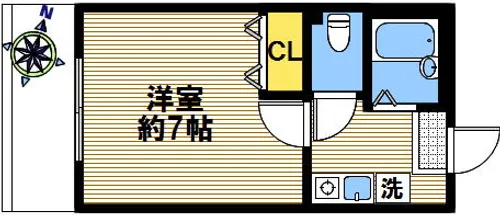サンブリック【33号室】の間取り