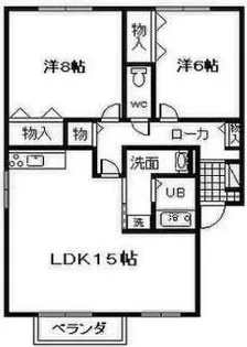 大阪府岸和田市磯上町3丁目【マンション】の間取り