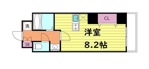 大阪府大阪市東成区中本1丁目【マンション】の間取り