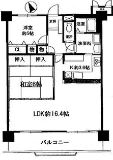 スペリアシティ名南アナックス1【6階】の間取り