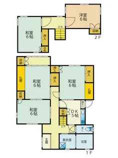 福岡県北九州市若松区畑谷町【一戸建】の間取り
