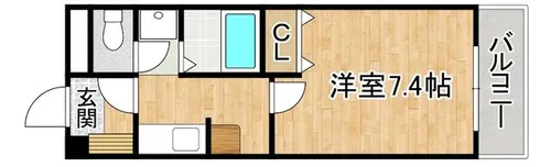福岡県久留米市東合川3丁目【アパート】の間取り