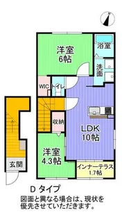 福岡県北九州市八幡西区京良城町【アパート】の間取り