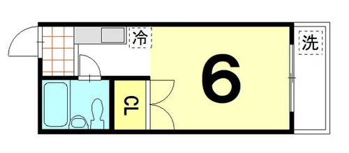 京都府京都市上京区四番町【アパート】の間取り