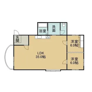 山弘プレイス【201号室】の間取り