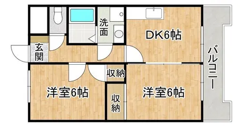 ボヌールM【201号室】の間取り