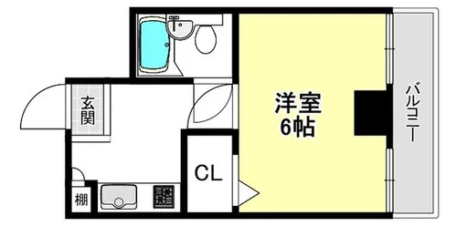 ルナ今福【2階】の間取り