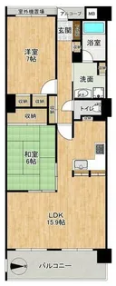 大阪府大阪市北区同心2丁目【マンション】の間取り