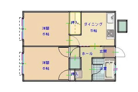 兵庫県丹波篠山市黒岡【マンション】の間取り