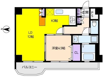 エルジャン芦屋【3階】の間取り