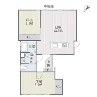 田中ビル【1階】の間取り