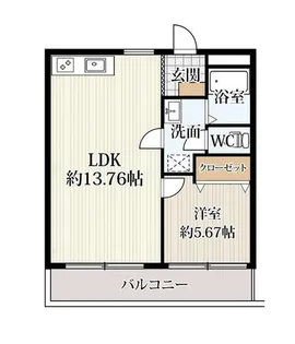 MOONTOWN【4階】の間取り