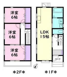 愛知県豊明市新田町森西【一戸建】の間取り
