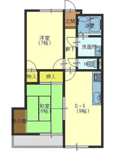 ザ・サンライズ宝殿【6階】の間取り