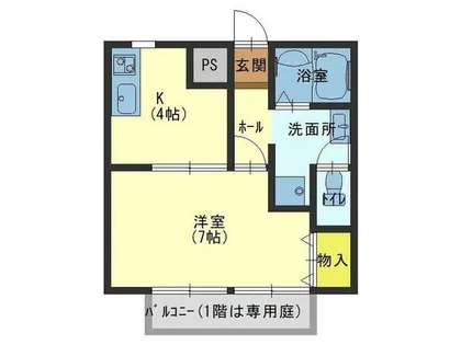 アルカディア幸【2階】の間取り