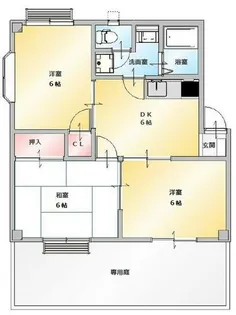 レジデンスA【1階】の間取り