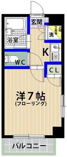 グランディ香椎駅東【101号室】の間取り
