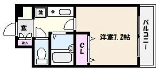 兵庫県神戸市東灘区住吉宮町3丁目【マンション】の間取り