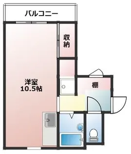 田辺ハイツ【301号室】の間取り