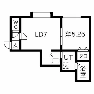 北海道札幌市西区西町南11丁目【アパート】の間取り
