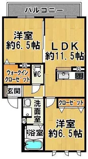 ガーデン二上山【2階】の間取り