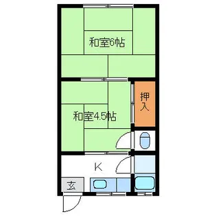 京都府長岡京市奥海印寺【アパート】の間取り