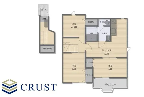 福岡県久留米市諏訪野町【アパート】の間取り