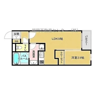 福岡県福岡市東区千早6丁目【マンション】の間取り