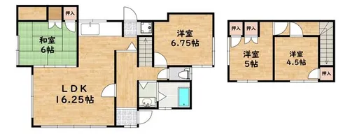 福岡県北九州市小倉南区長行西4丁目【一戸建】の間取り