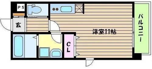 ボヌール恋野【3階】の間取り